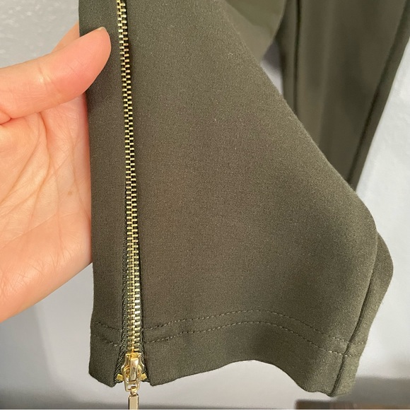 Torrid Olive Green Pixie Pants with Side Zippers Size 00R - Picture 4 of 4